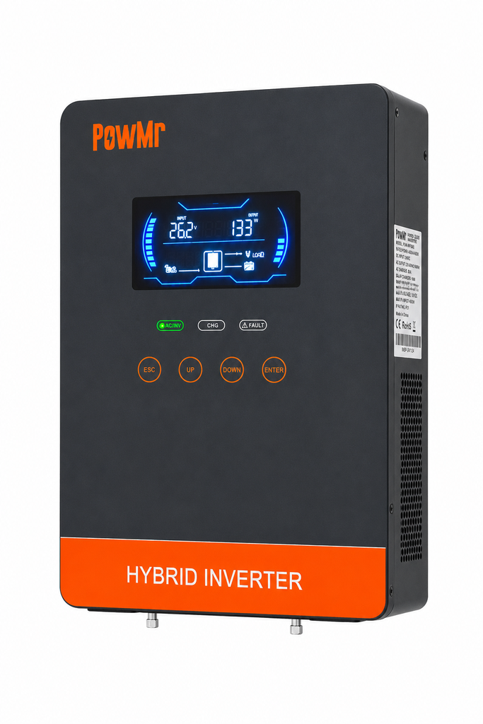 Inversor Solar Hibrido POWMR 4KW 24V 110V/120V MPPT 140A