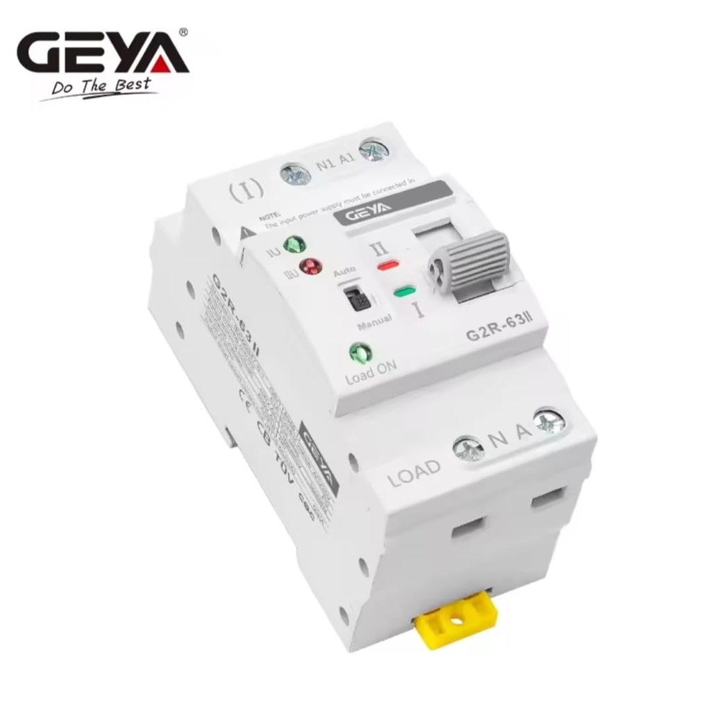 Breaker ATS GEYA Interruptor Transferencia Automática 2P 63A 110V